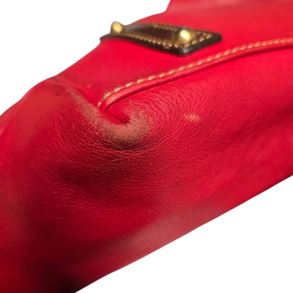 Dooney & Bourke Red Pebbled Leather Large Hobo Bag 2014 - Picture 9 of 16